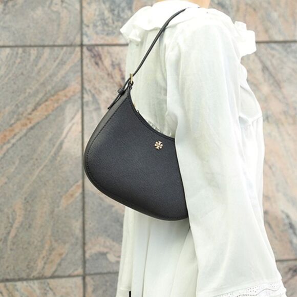 TORY BURCH Black Emerson Shoulder Bag - Picture 1 of 4